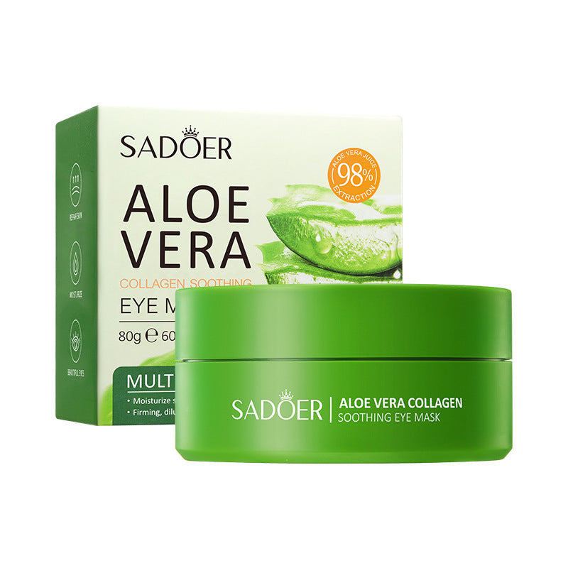 Patch-uri Hidratante pentru Ochi SADOER – Colagen, Aloe Vera, Formula Vegană, 80G