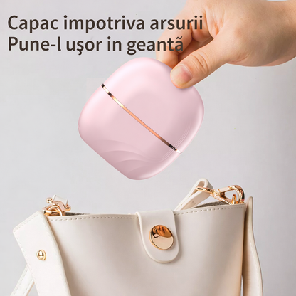 Mini Perie Termică de Îndreptat Părul, Portabilă Wireless Reîncărcabilă pentru Femei